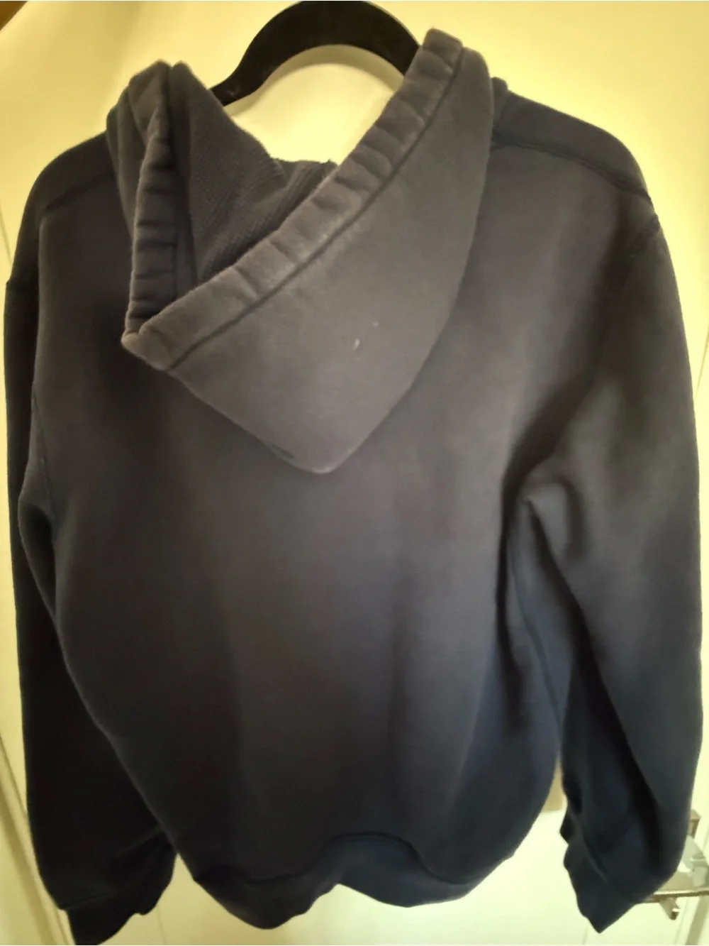 Ralph Lauren Navy Zip-Up Hoodie with Contrast Drawstrings